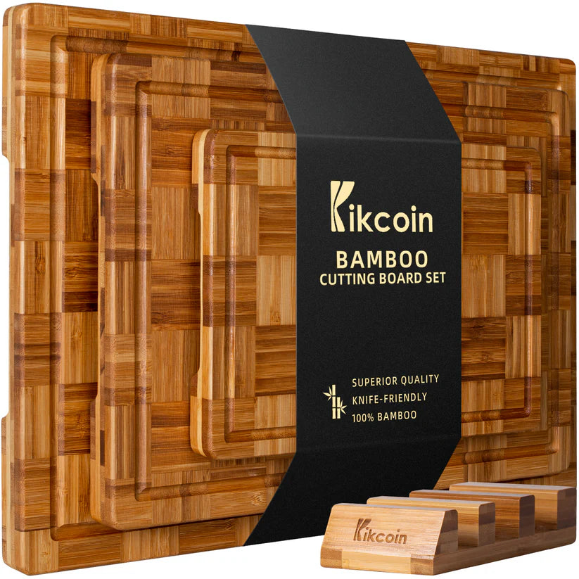 Extra Large Bamboo Cutting Board - (SET OF 3)